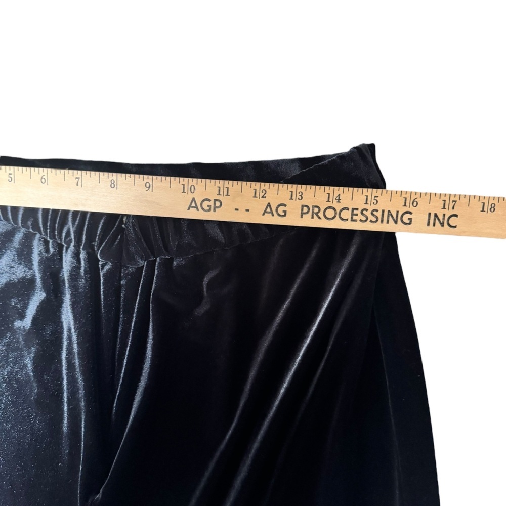 Alex Evenings Black Velvet Maxi Skirt Women’s Sz 14 Formal Evening Gown Skirt 12 - Picture 5 of 6